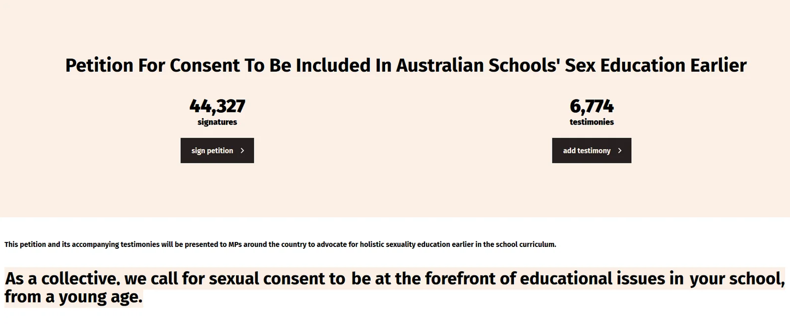 Screenshot_2021-11-02 Petition For Consent To Be Included In Australian School’s Sex Education Earlier(1)