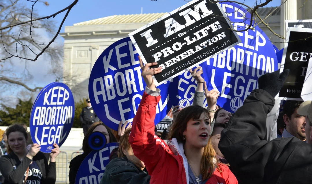 Abortion politics protesters main