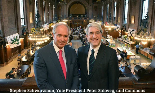 Stephen Schwarzman and Peter Salovey