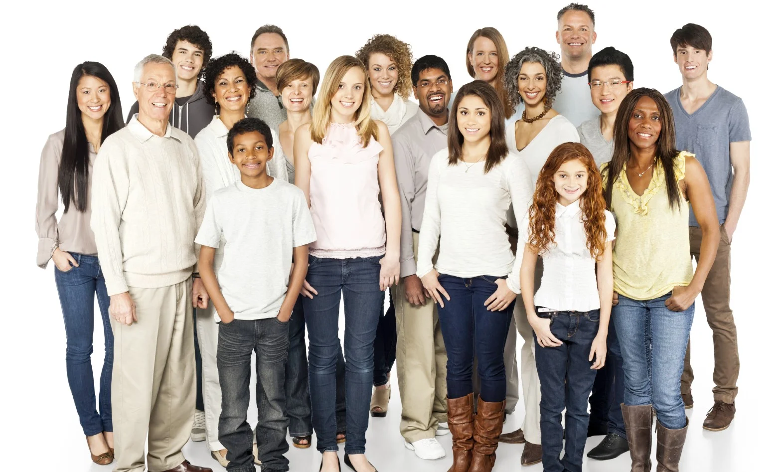 Diverse Group of People – Isolated
