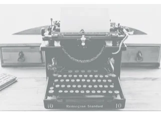 bw typewriter